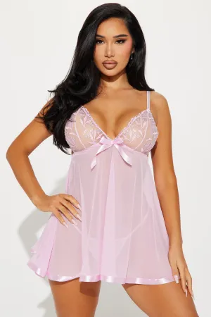 A Touch Of Sparkle Rhinestone Babydoll - Lilac