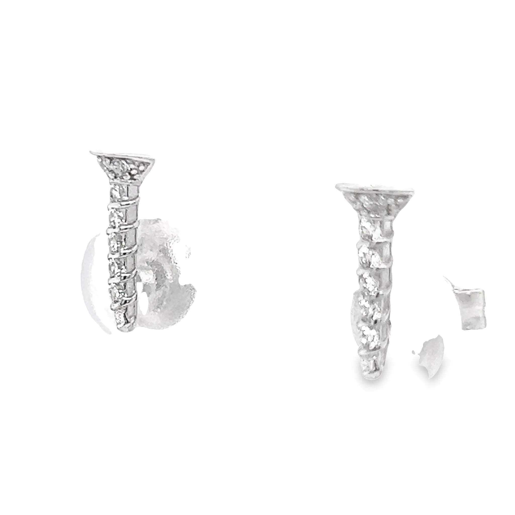 A785 Screw Nail Post Earrings