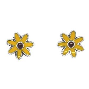 A826 Yellow Flower Earrings