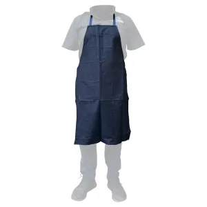 AA Denim Shop Apron, 24 x 36" Blue w/ 2 Pockets