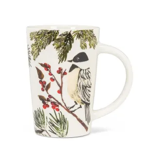 Abbott Bone China Mug 14oz Chickadee on Branch (Ó)