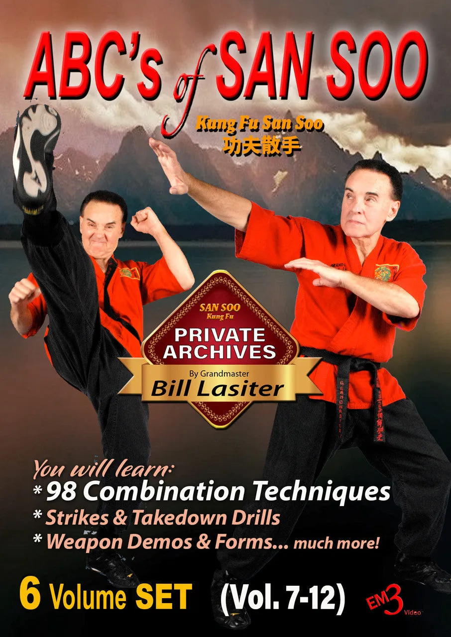 ABC's of Kung Fu San Soo 6 DVD Set by Bill Lasiter (7-12)