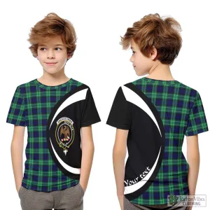 Abercrombie Tartan Kid T-Shirt with Family Crest Circle Style