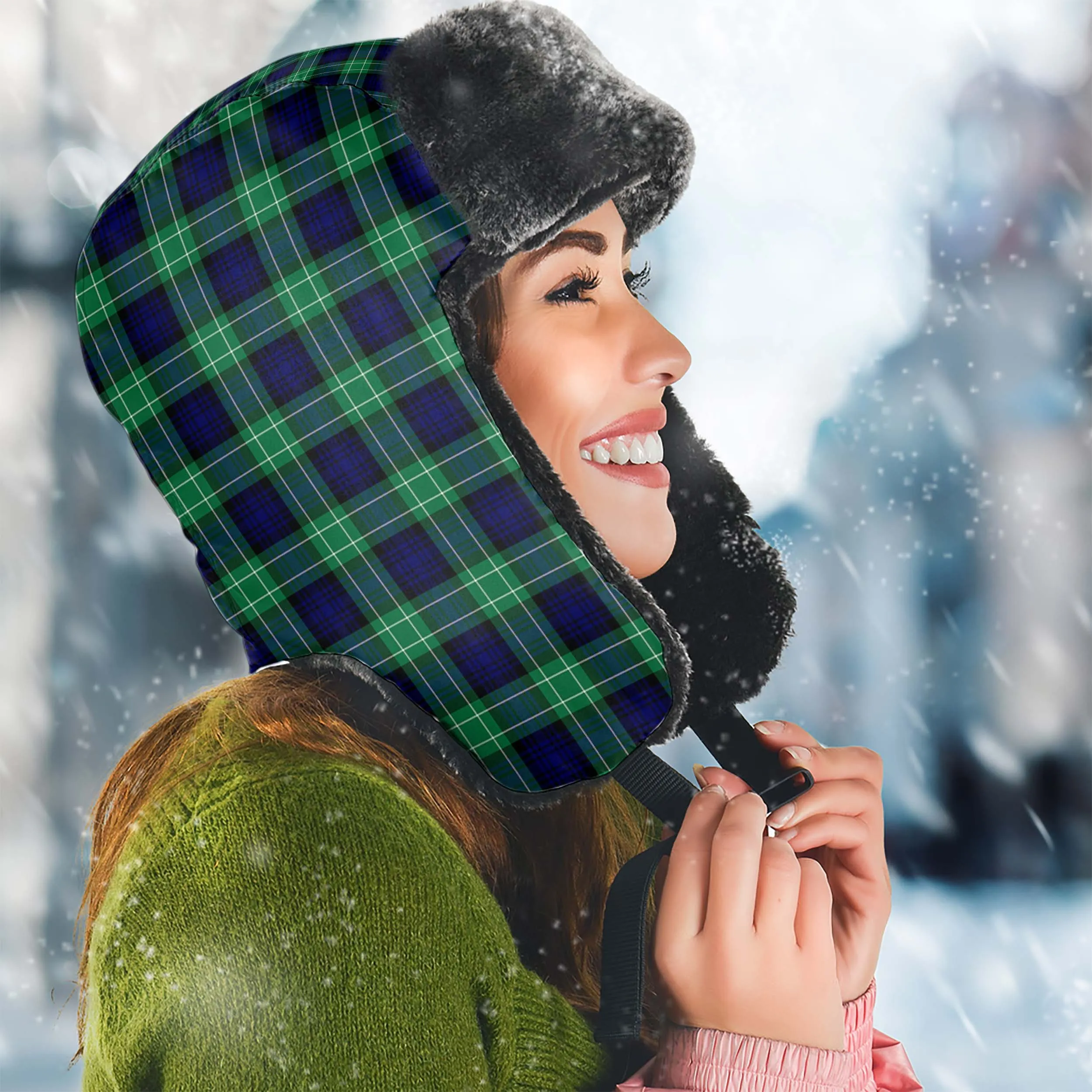 Abercrombie Tartan Winter Trapper Hat