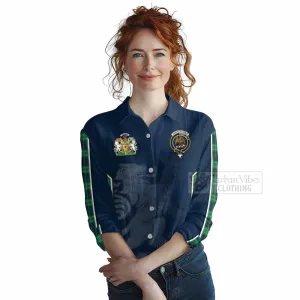 Abercrombie Tartan Women's Casual Shirt with Family Crest and Lion Rampant Vibes Sport Style