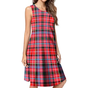 Aberdeen District Tartan Womens Casual Dresses