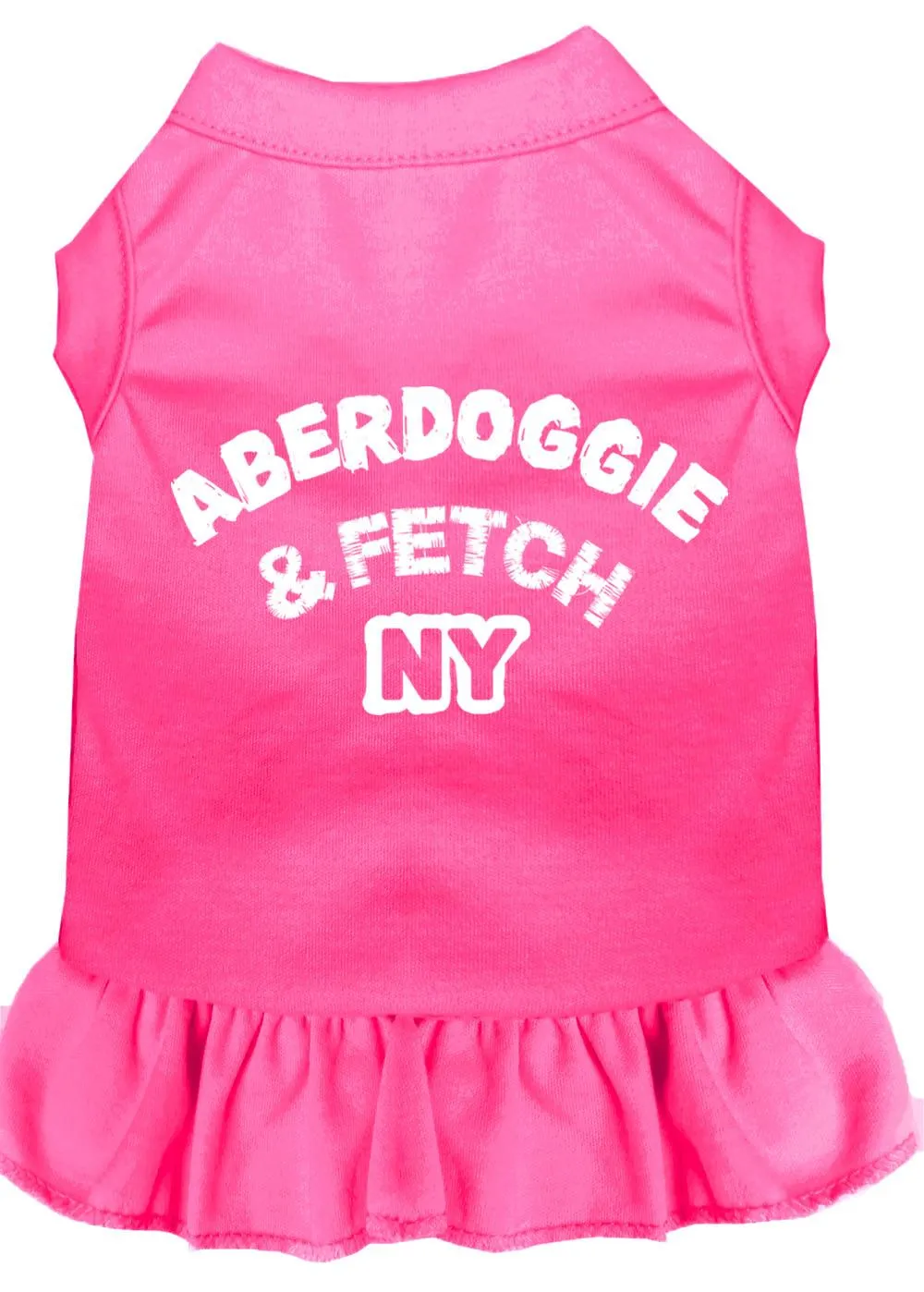 Aberdoggie Ny Screen Print Dress Bright Pink Xl (16)