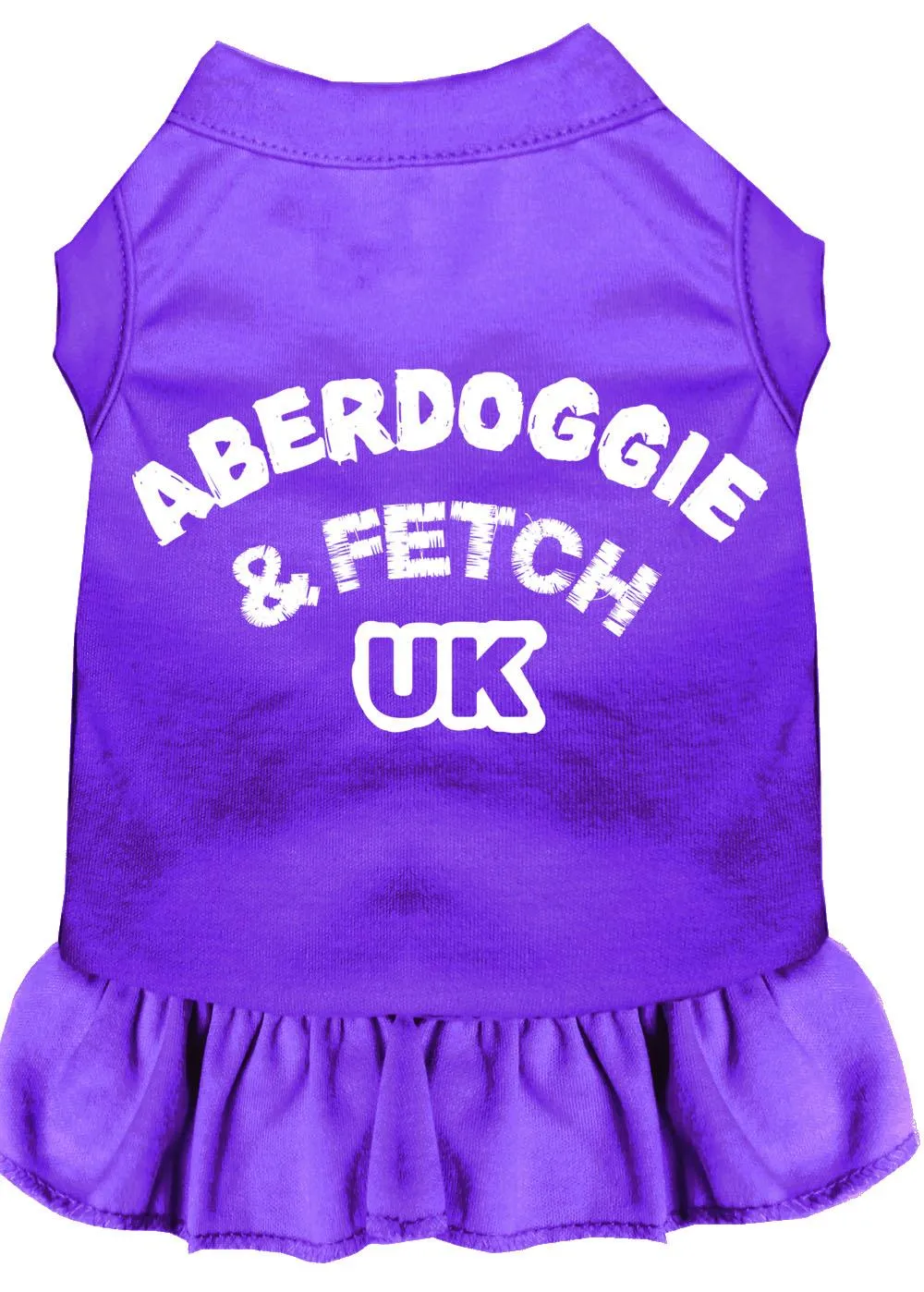 Aberdoggie Uk Screen Print Dress Purple Lg (14)