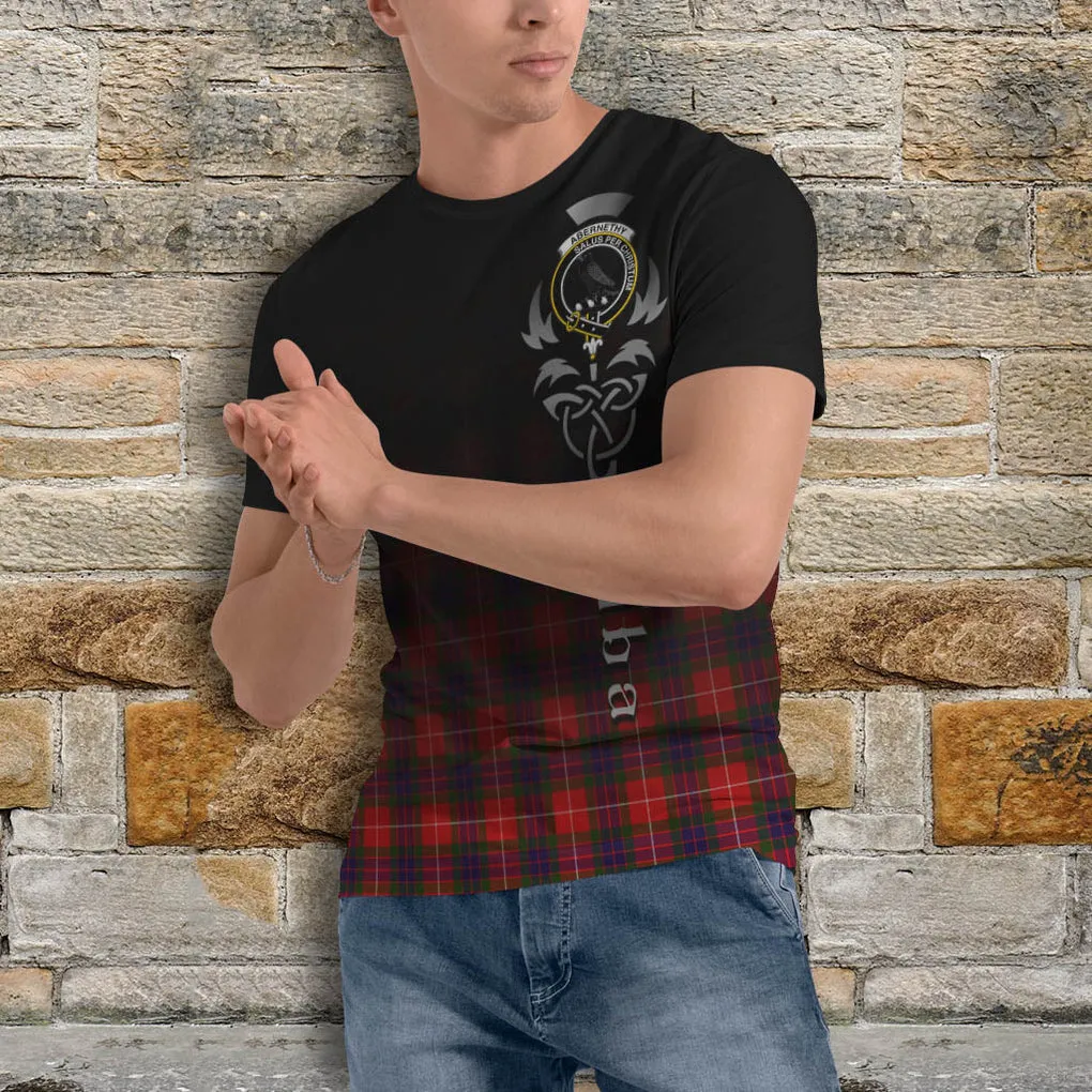 Abernethy Tartan T-Shirt Featuring Alba Gu Brath Family Crest Celtic Inspired