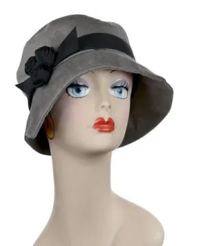 Abigail Hat Style  - Linen in Gray