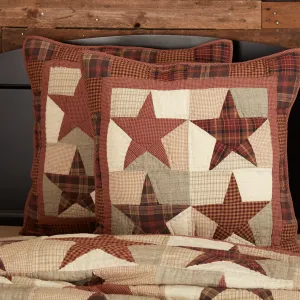 Abilene Star Quilted Euro Sham 26x26