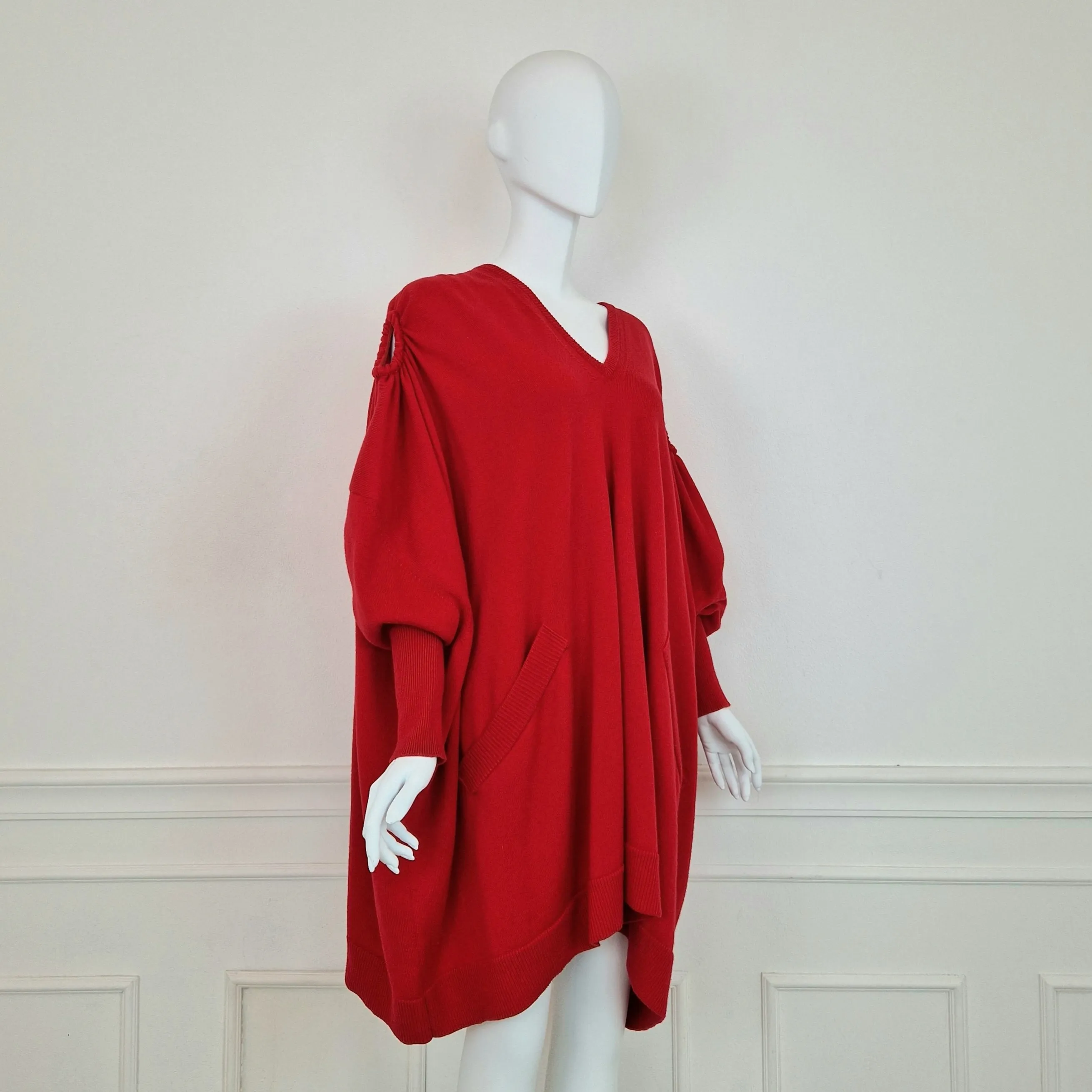 Abito - maxi maglione Alexander McQueen rosso