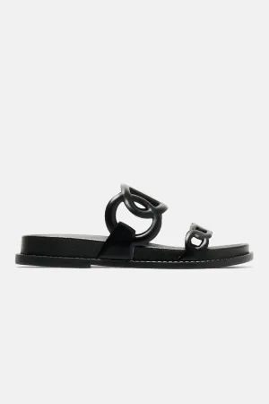 About To Follow Casual Slides - Black