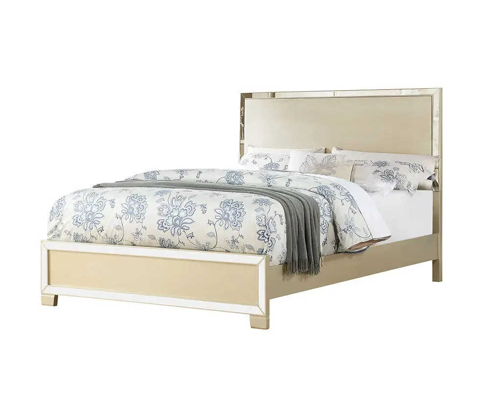 Abram King Bed, Champagne