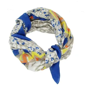 Abstract Animal Scarf Cobalt WorldFinds