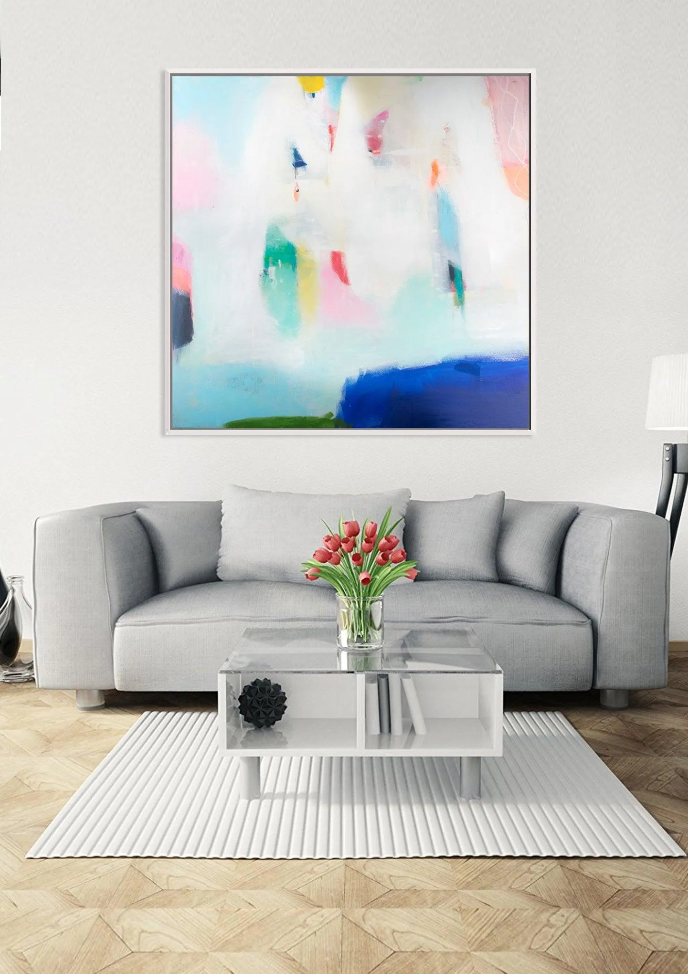 Abstract art print, Print on Canvas, modern landscape, Art Print for living Room, abstract Giclee print, abstract painting