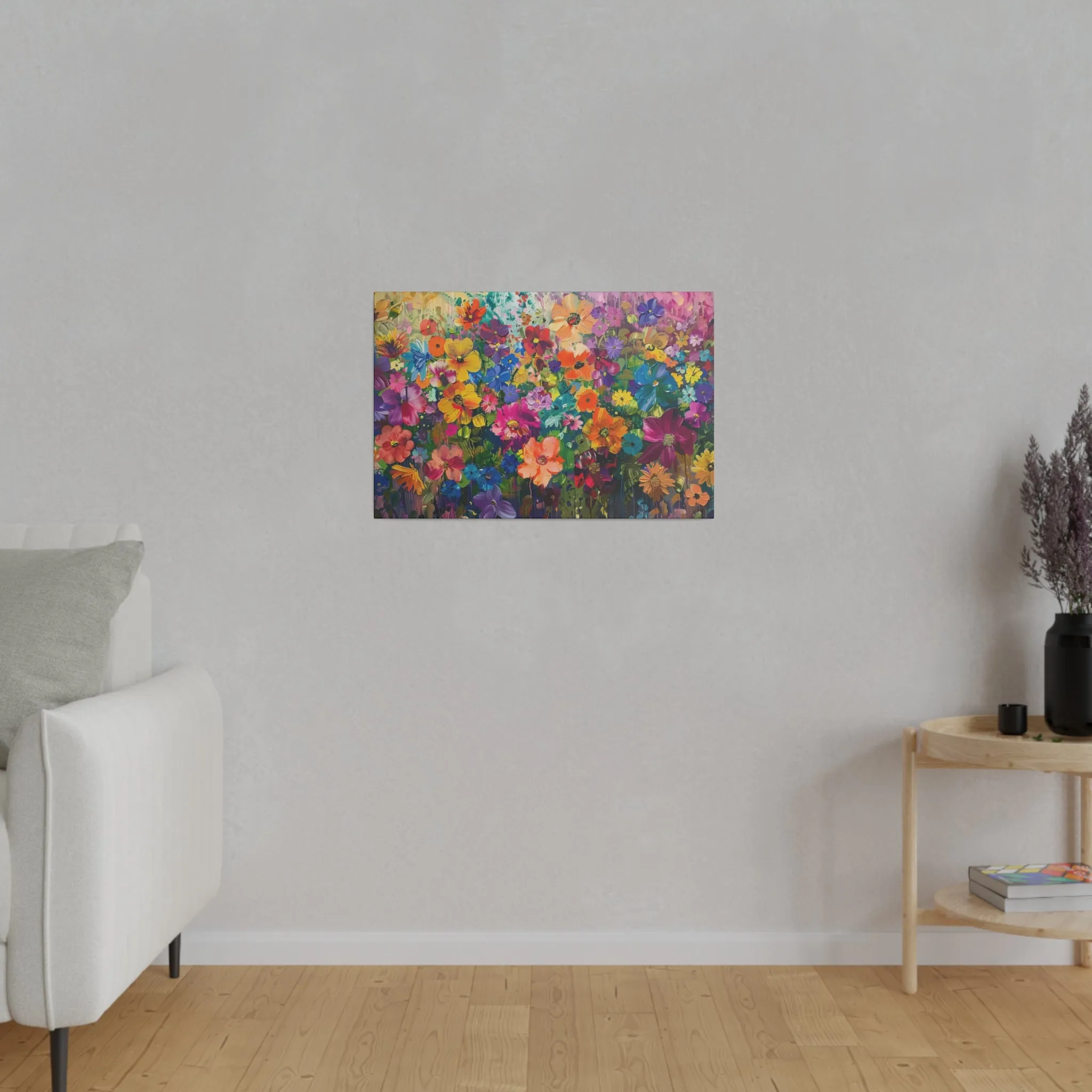 Abstract Floral Canvas Print Wall Painting Modern Artwork Canvas Wall Art for Living Room Home Office Décor