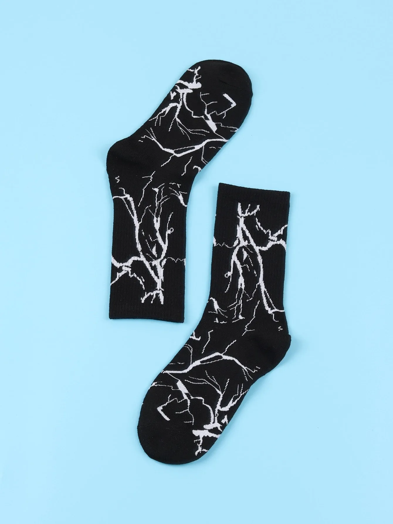 Abstract Graphic Crew Socks Silly Socks for Men Funky Socks Funny Socks Novelty