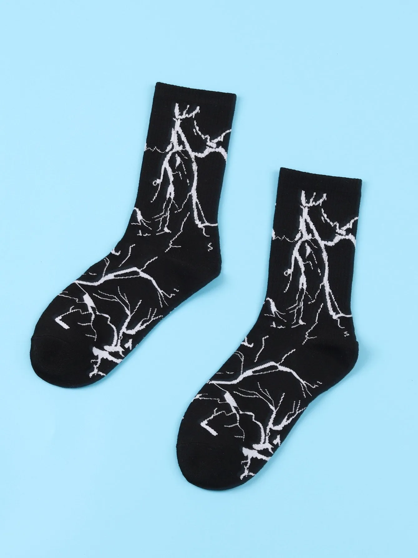 Abstract Graphic Crew Socks Silly Socks for Men Funky Socks Funny Socks Novelty