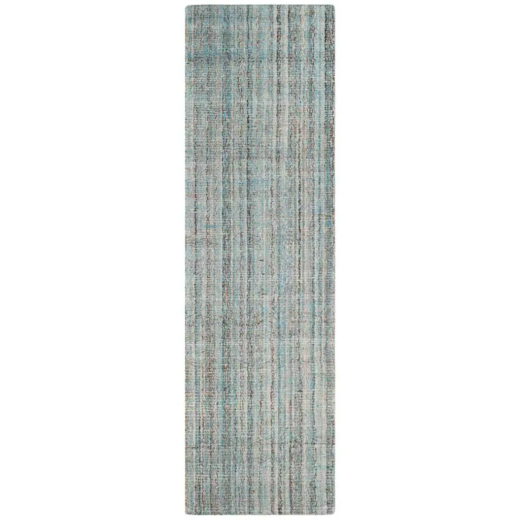 Abstract Light Blue/Multi Runner Rug