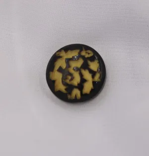 Abstract Magnetic Hijab Pin Yellow