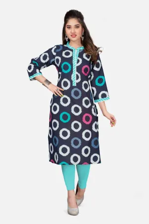 Abstract Printed Kurta In Cotton