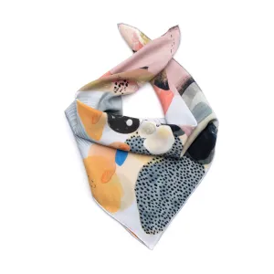 Abstract Printed Square Scarf