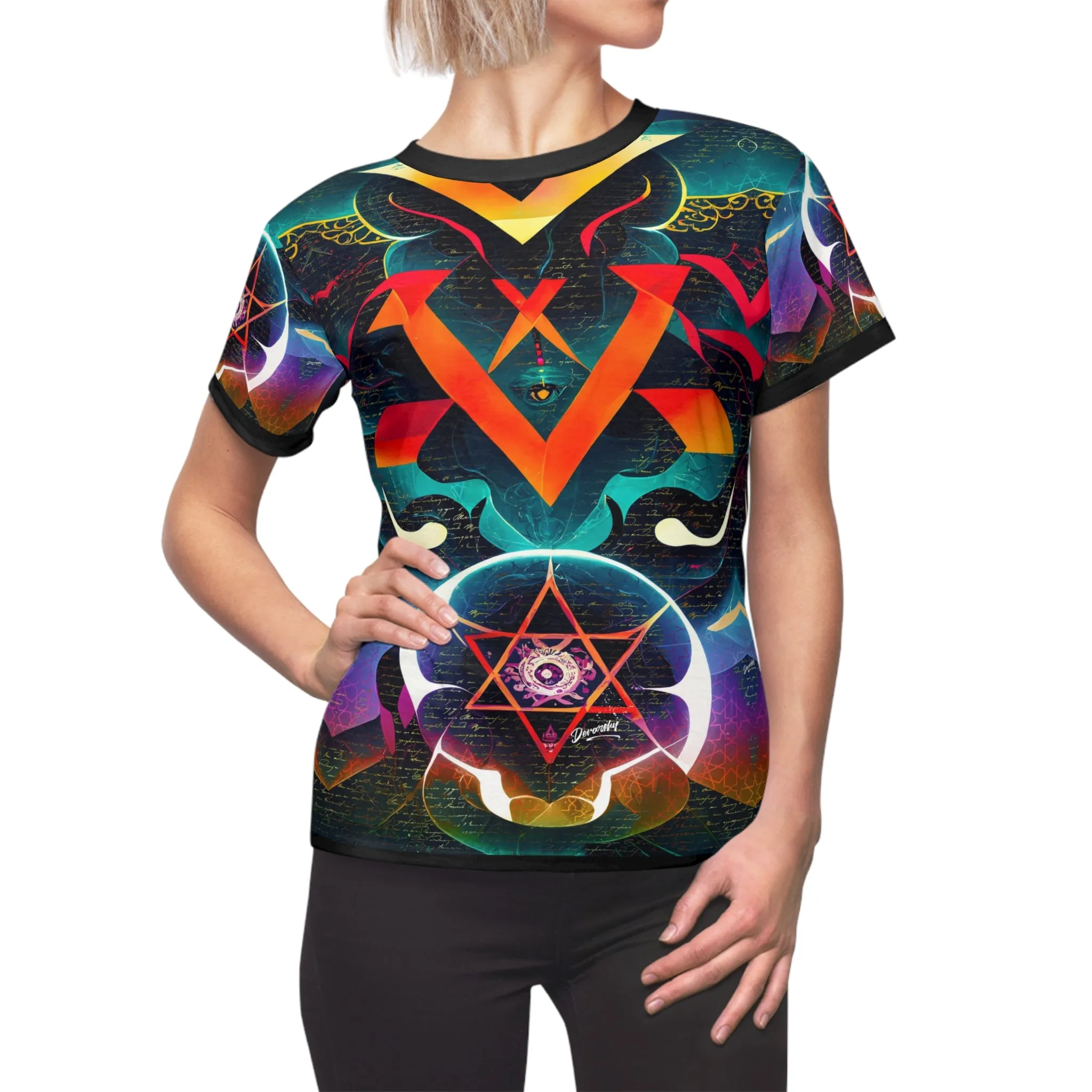 Abstract Unisex T-Shirt All over Print Tee Star of David Unisex T-Shirt | D20197