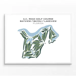 A.C. Read Golf Course Bayview / Bayou / Lakeview, Florida - Printed Golf Courses