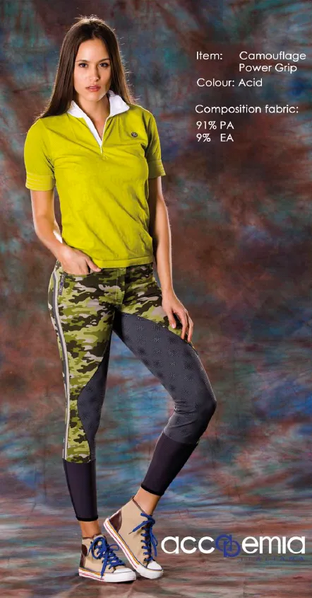 Accademia Italiana Camouflage Full Seat Breeches - Women's