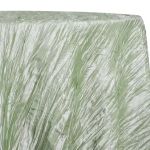 Accordion Taffeta Table Linen in Sage 103