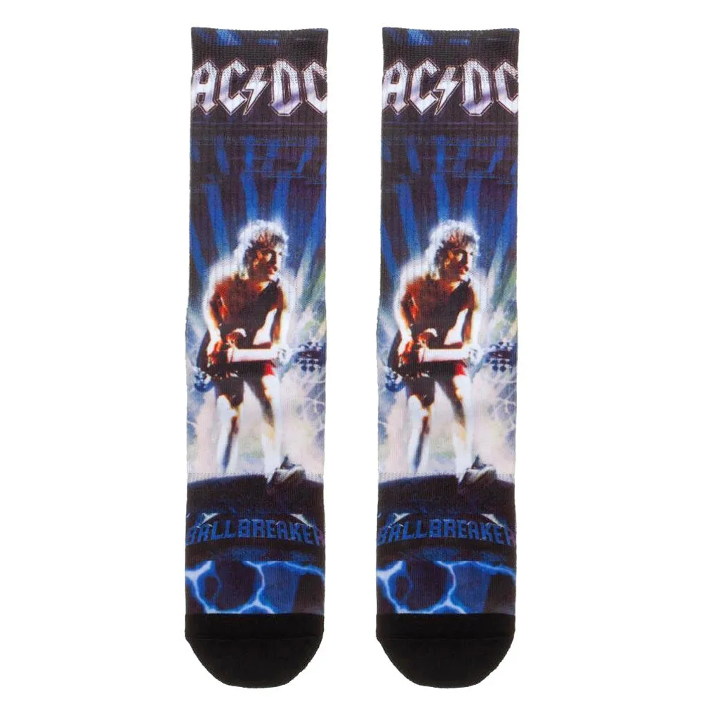 AC/DC Angus Young Ballbreaker Sublimated All Over Print Crew Socks