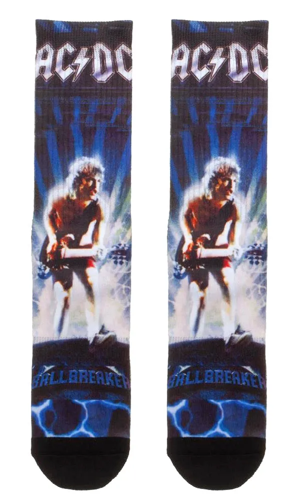 AC/DC Angus Young Ballbreaker Sublimated All Over Print Crew Socks