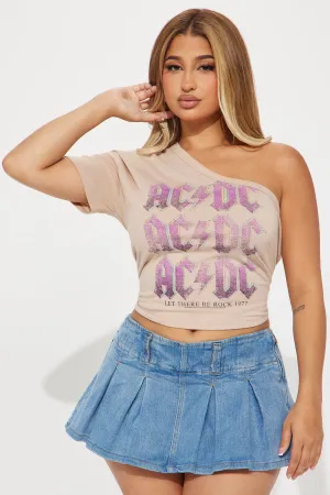 ACDC One Shoulder Top - Taupe