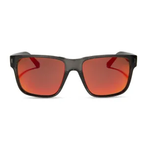 ACE - BLACK SMOKE CRYSTAL   RED MIRROR   POLARIZED SUNGLASSES