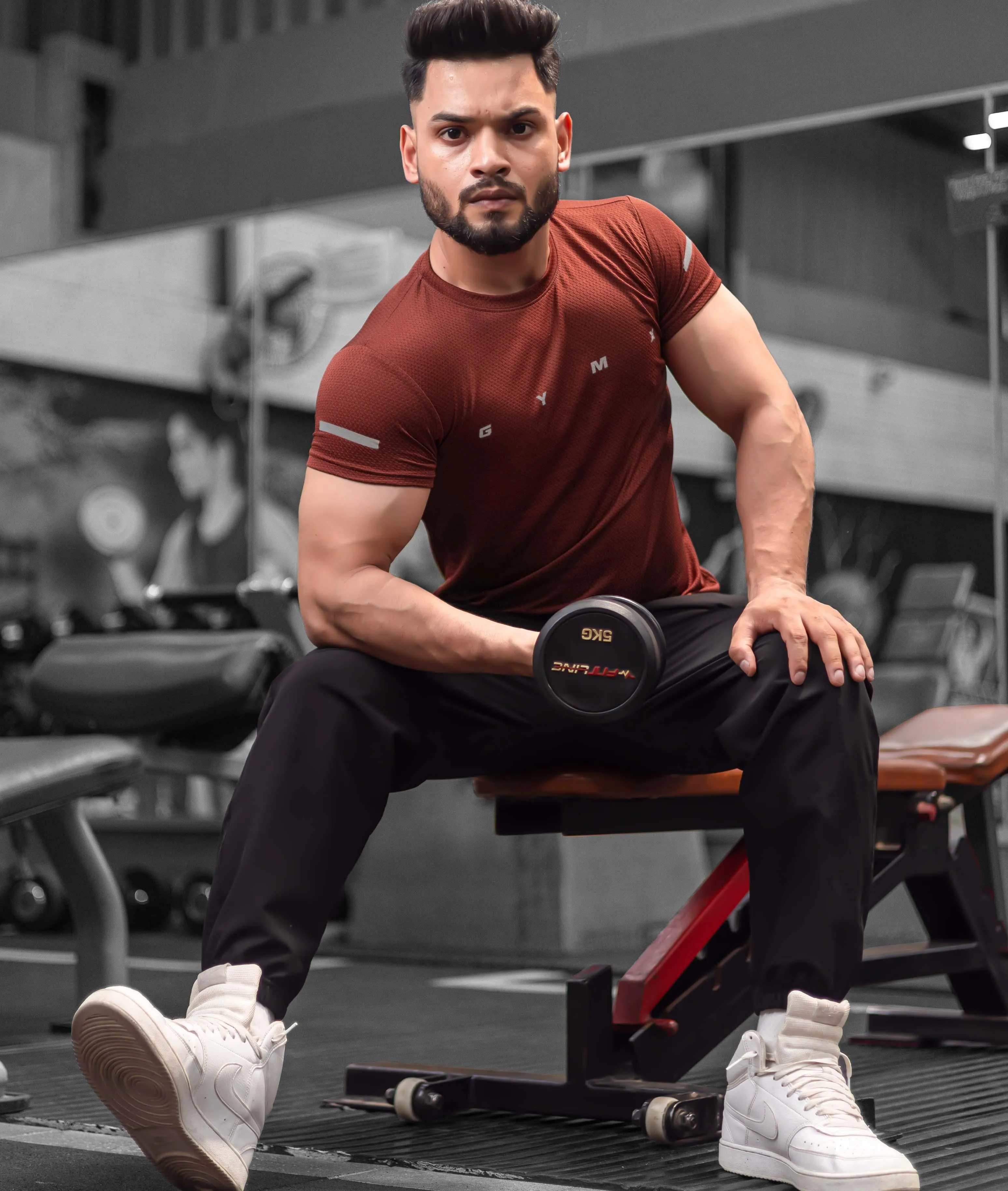 Ace GymX Tees: Rust Red