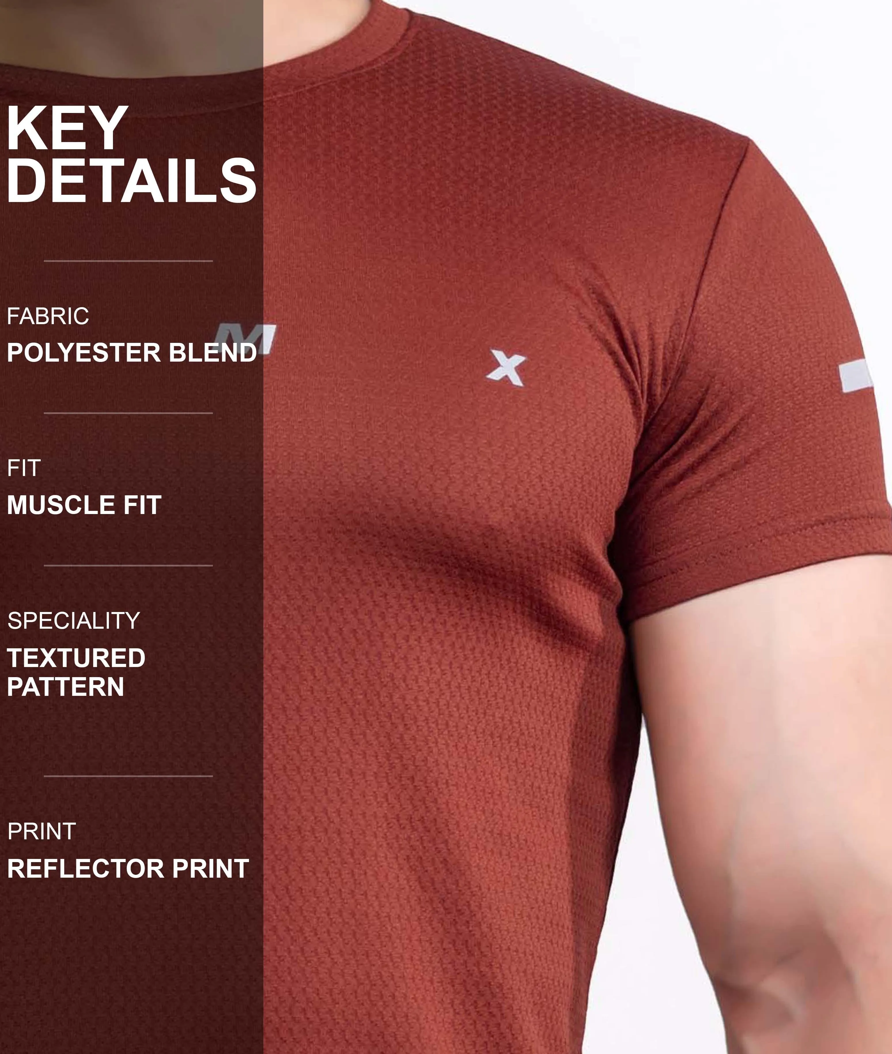 Ace GymX Tees: Rust Red