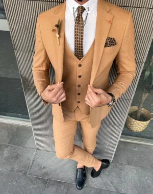 Ace New Season Slim Fit Brown Suit