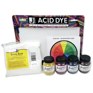 Acid Dye 4-Color Set with Citric Acid