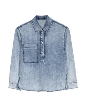 Acid Wash Denim Shirt