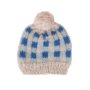 Acorn Checks Beanie - Blue