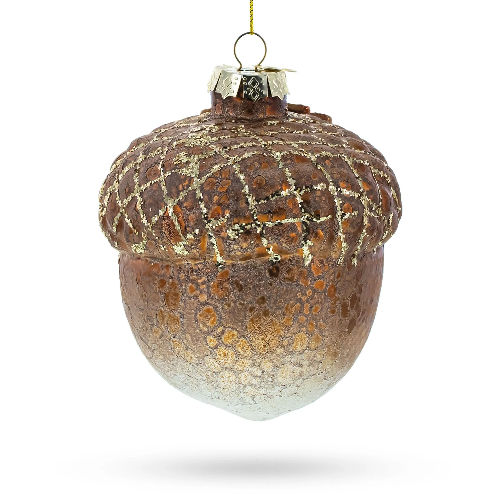 Acorn - Rustic Blown Glass Christmas Ornament