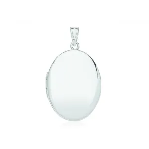 Acotis Silver Locket Medium Oval G61137