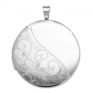 Acotis Silver Locket Round G6942