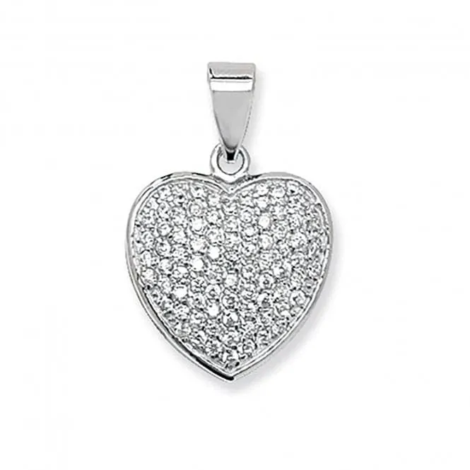 Acotis Silver Pendant Heart Zirconia G6631