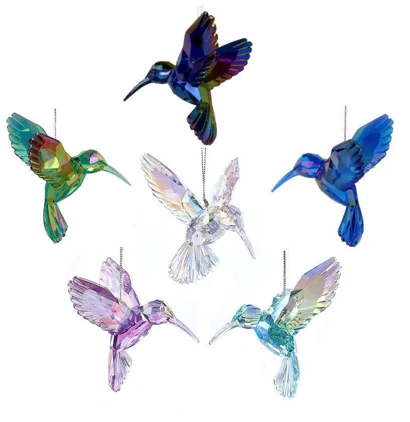 ACRYLIC HUMMINGBIRD ORNAMENT