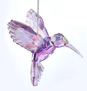 ACRYLIC HUMMINGBIRD ORNAMENT