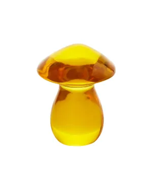 Acrylic Mushroom Object Yellow