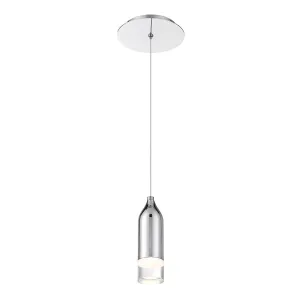 Action 2 in. LED Pendant Light Chrome Finish