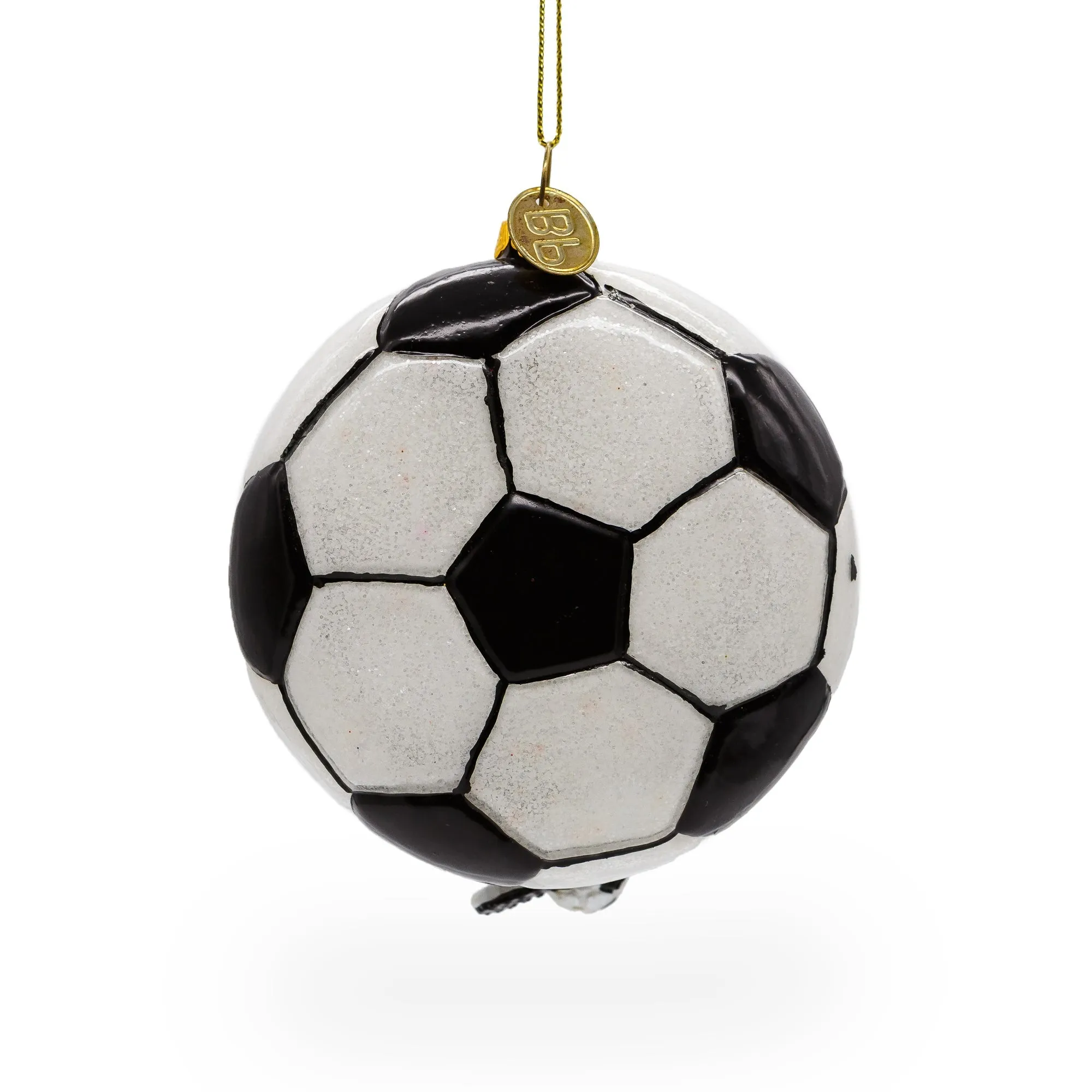 Action-packed Football Player - Blown Glass Christmas Ornament